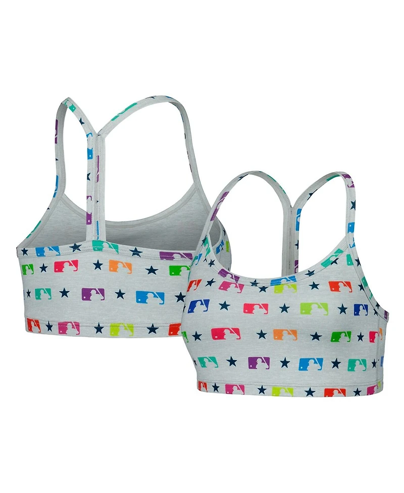 Women's Gray Mlb Tlc Rainbow Bra