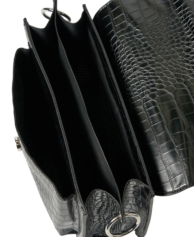 Urban Originals Au Revoir Croc-effect Faux Leather Crossbody Bag