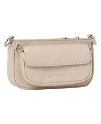 Urban Originals A Little Crazy Croc-effect Faux Leather Crossbody Bag