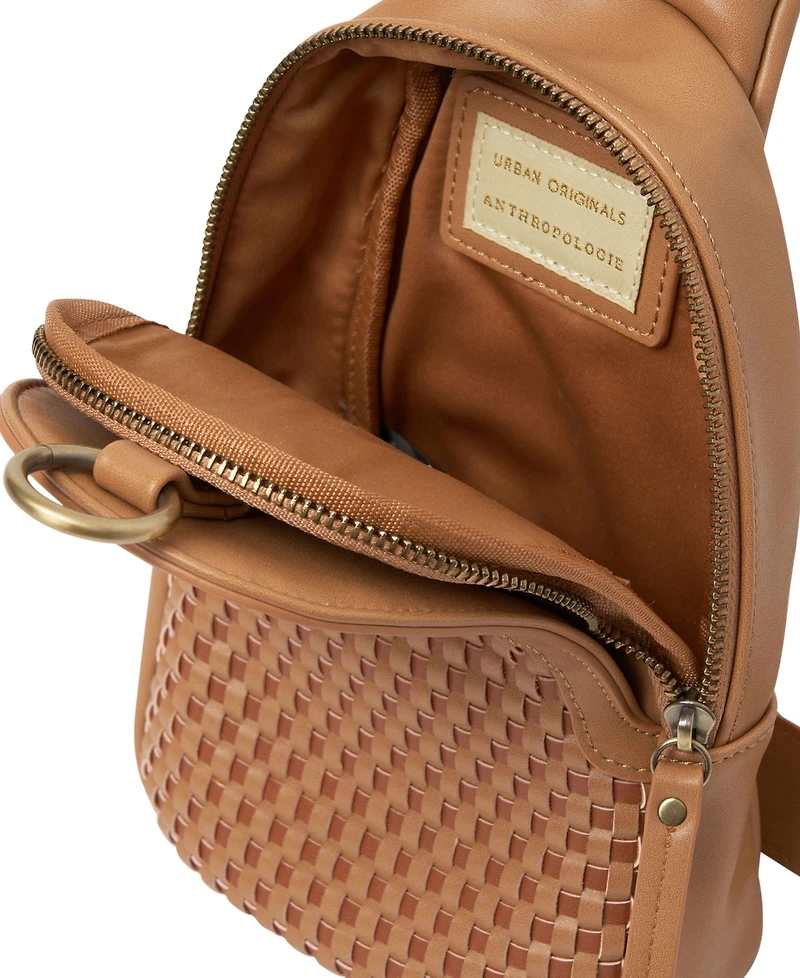 Urban Originals Liberty Woven Faux Leather Sling Bag