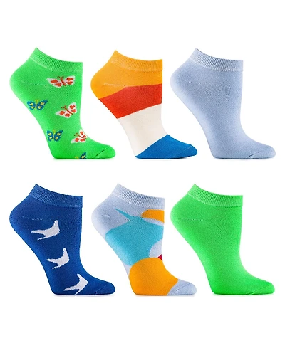 Women's Amber Rose Ankle Socks 6 Pack