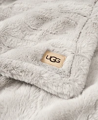 Ugg Valor Textured Faux Fur Throw, 50" x 70"