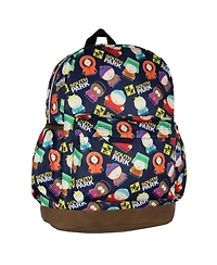 South Park Stan Kyle Cartman Kenny Butters Token All-Over Tossed Print School Book Bag