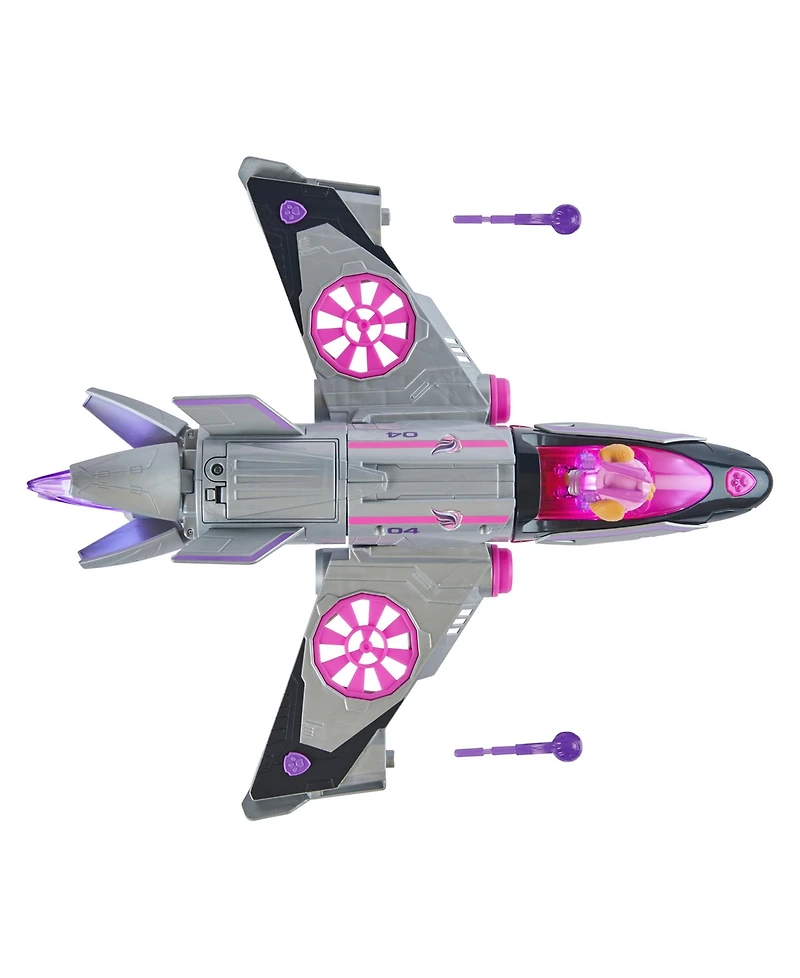 Paw Patrol- The Mighty Movie, Converting Rescue Jet with Skye Mighty Pups Action Figure, Lights and Sounds, Kids Toys for Boys Girls 3 Plus