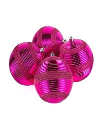 National Tree Company First Traditions 4 Piece Shatterproof Swirling Ornaments