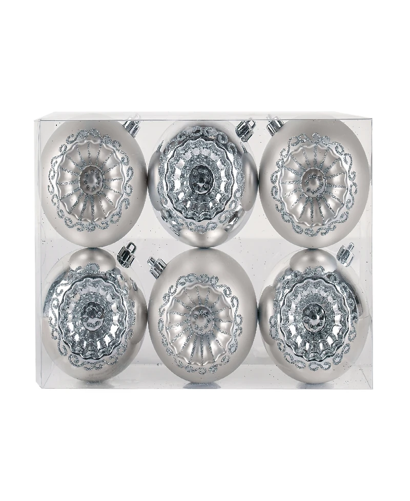 National Tree Company First Traditions 6-Piece Shatterproof Glittering Ornaments