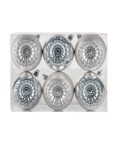 National Tree Company First Traditions 6-Piece Shatterproof Glittering Ornaments