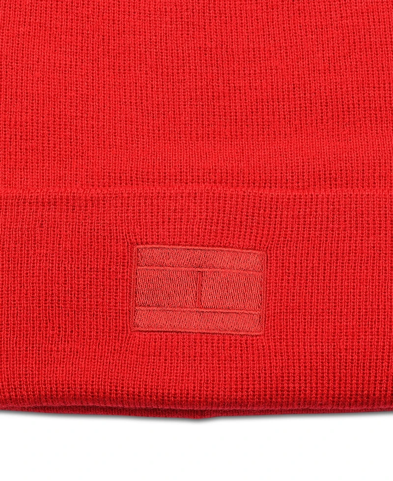 Tommy Hilfiger Men's Ghost Logo Embroidered Beanie