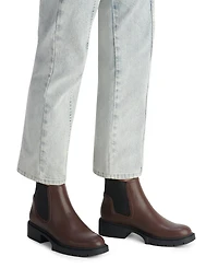 Coach Women's Lenora Pull On Lug Sole Chelsea Booties