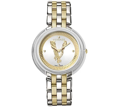 Versace Women's Swiss Thea Two-Tone Stainless Steel Bracelet Watch 38mm