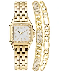Jones New York Women's Gold-Tone Bracelet Watch Gift Set 26mm