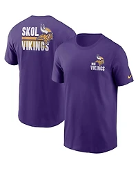 Men's Nike Purple Minnesota Vikings Blitz Essential T-shirt
