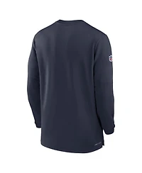 Men's Nike Navy Houston Texans 2023 Sideline Performance Long Sleeve Quarter-Zip Top