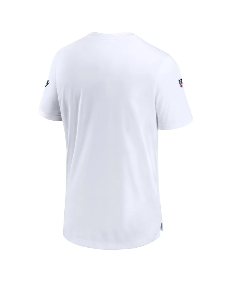 Men's Nike White Seattle Seahawks Throwback Sideline Coaches Performance T-shirt