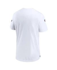 Men's Nike White Seattle Seahawks Throwback Sideline Coaches Performance T-shirt