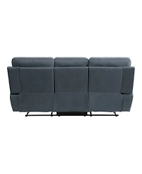 White Label Nadia 85" Double Reclining Sofa with Drop-Down Cup Holders