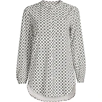 Lands' End Plus Long Sleeve Jersey A-line Tunic