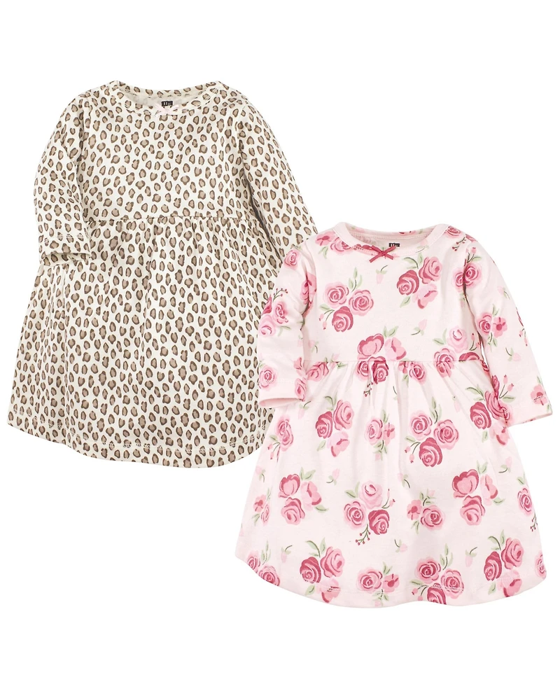 Hudson Baby Girls Two-Piece Set of Long-Sleeve Dresses