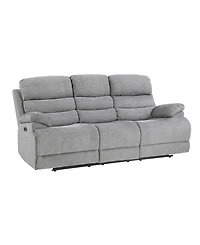 White Label Cruz Power 84" Double Reclining Sofa with Power Headrests and Usb Port