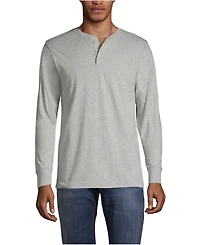 Lands' End Men's Tall Super-t Long Sleeve Henley Shirt