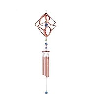 Fc Design 35" Long Spiral Wind Chime with Copper Gem