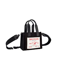True Religion Mini Black Denim Tote Bag