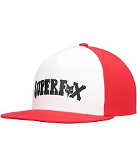 Big Boys and Girls Fox White, Red Super Trik Snapback Hat