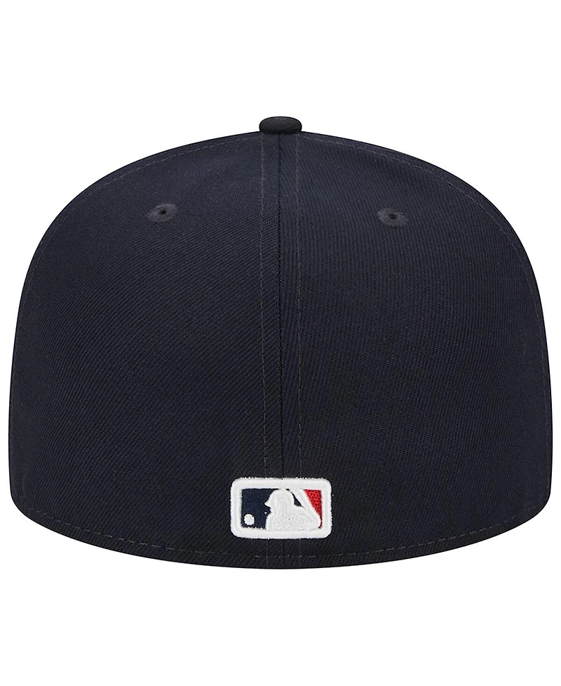 Men's New Era Navy Cleveland Guardians Primary Logo 2019 Mlb All-Star Game Team Color 59FIFTY Fitted Hat
