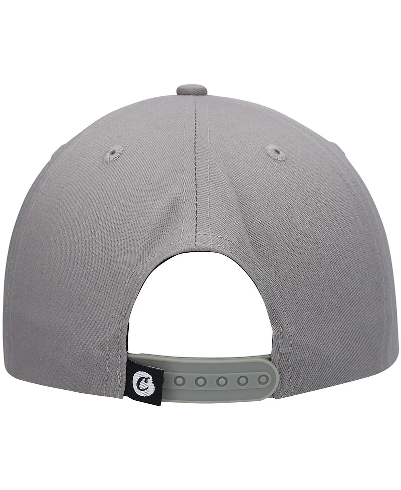 Men's Cookies Gray Triple Beam Snapback Hat