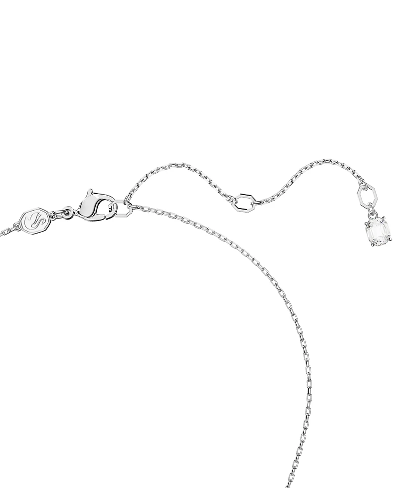 Swarovski Pave Interlocking Loop Pendant Necklace, 15" + 2-3/4" extender
