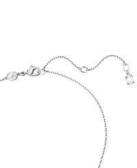 Swarovski Pave Interlocking Loop Pendant Necklace, 15" + 2-3/4" extender