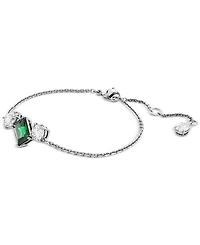 Swarovski Rhodium-Plated Mixed Crystal Link Bracelet