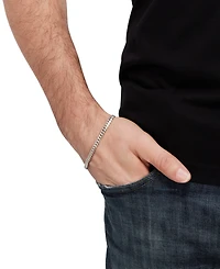 Men's Cuban Link Bracelet 18k Gold-plated Sterling Silver &