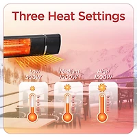 Black and Decker Wall Mounted Patio Heater for Outdoors