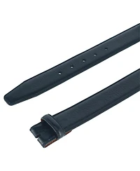 Trafalgar Men's Pebble Grain Leather 35mm Harness Belt Strap