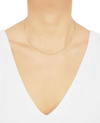 Lightweight 16" Flat Rolo Chain Necklace (1-3/8mm) in 14k Gold