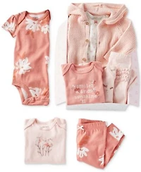 Carters Baby Girls Butterfly Floral Print Gift Bundle Collection