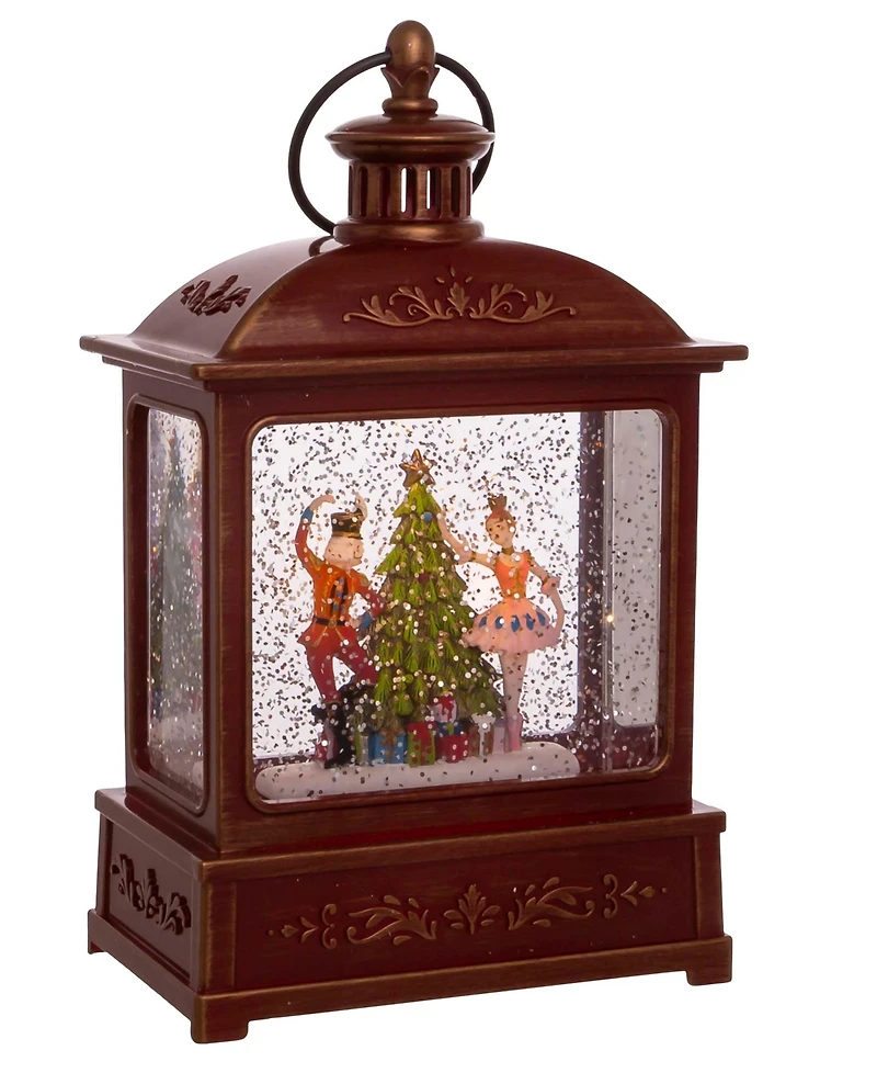 Kurt Adler 8" Battery-Operated Lit Nutcracker Swirl Water Lantern