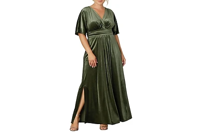 Kiyonna Plus Verona Velvet Evening Gown