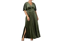 Kiyonna Plus Verona Velvet Evening Gown