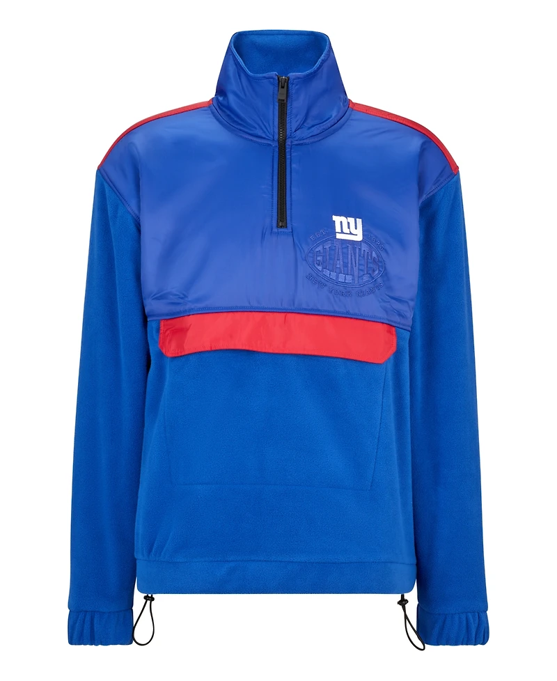 Boss by Hugo Men's x Nfl New York Giants Zip-Neck Sweatshirt