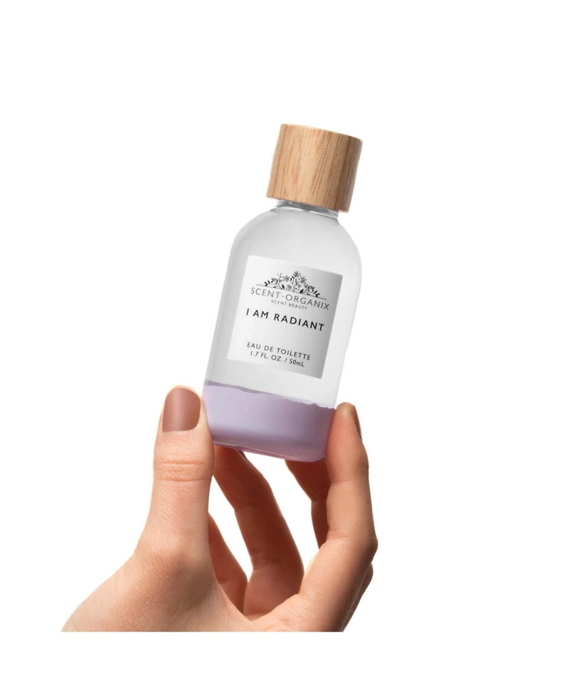 Scent Beauty Scent-Organix I Am Radiant Perfume for Men & Women Evocative Florals Scent with Notes of Lily-Of-The-Valley, Hyacinth & Vetiver