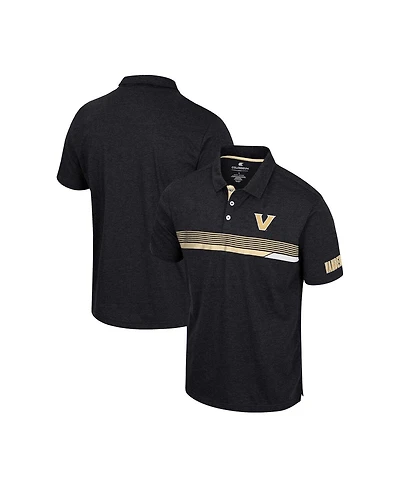 Men's Colosseum Black Vanderbilt Commodores No Problemo Polo Shirt