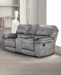 Furniture of America Bishop 79" Fabric Manual Recliner Loveseat