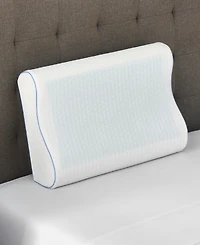 ProSleep Cooling Gel Overlay Memory Foam Pillow, Contour