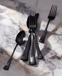 Lenox Portola Satin Black 20 Piece Flatware Set