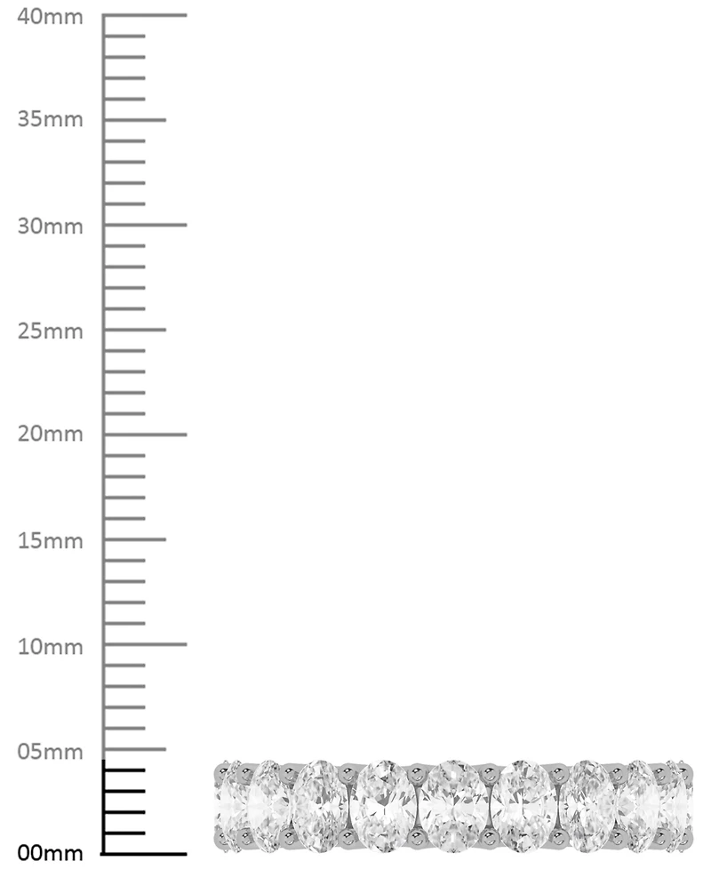Diamond Oval-Cut Eternity Band (4 ct. t.w.) Platinum or 14k Gold