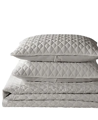 Closeout! Videri Home Diamond Stitched 3 Piece Quilt Set, King