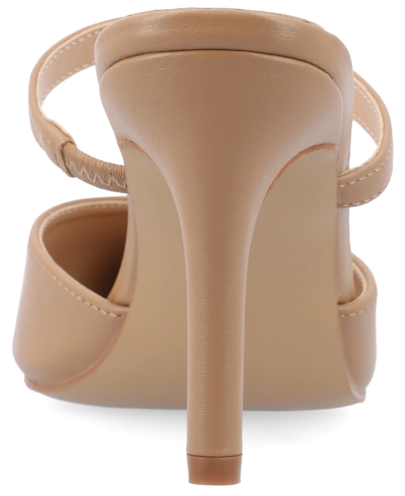 Journee Collection Women's Yvon Pointed Toe Slip On Pumps