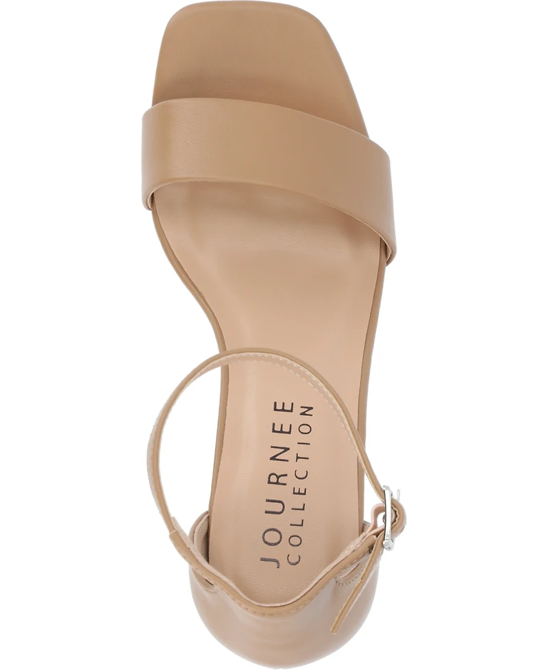 Journee Collection Women's Valenncia Ankle Strap Sandals